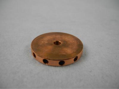 中国 CNC の精密は部品の円形回転銅ディスク 3.5mm 直径を回しました 販売のため