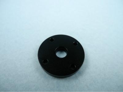 China Custom Machined Aluminum Parts Round Alunimum disc with M3 thread type 2-dye black for sale