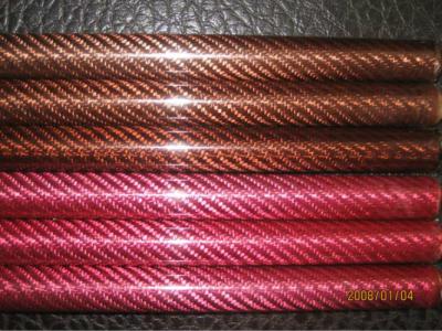 Chine Colorez l'armure douce de fibre de verre de sergé de Polonais de tube de haute résistance de fibre à vendre