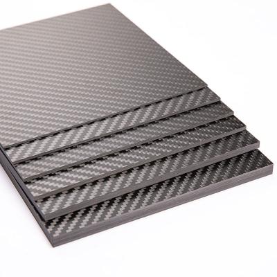 China Lightweight Carbon Fiber Sheet Plate 5mm Matt Surface For Dashboards for sale