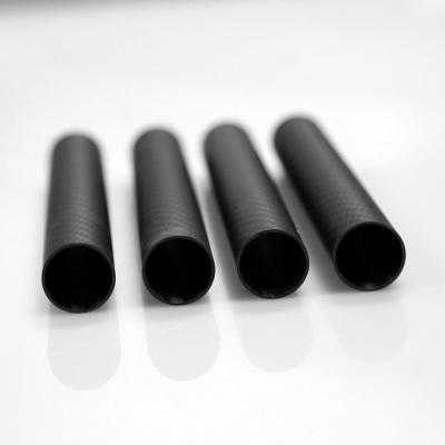 China Plain / Twill 3K Carbon Fiber Tubing Poles Strong Corrosion Resistance for sale