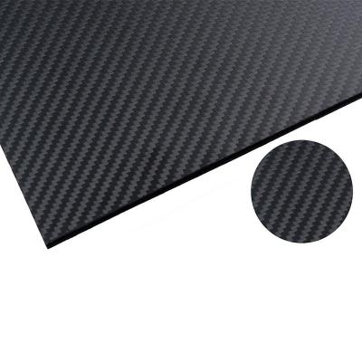 China 100% 3K Plain Weave Carbon Fiber Sheet Laminate Plate Panel for sale