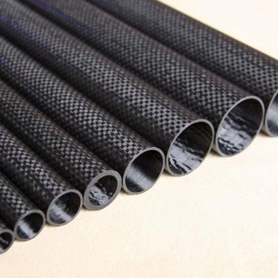 China Customized Roll Wrapping Carbon Fiber Tubes Electromagnetism Property 2000mm for sale