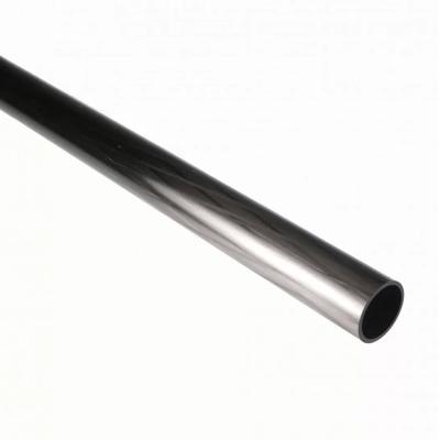 China Glossy / Matte  Round Carbon Fiber Tube 3mm Thickness 1000mm Length for sale