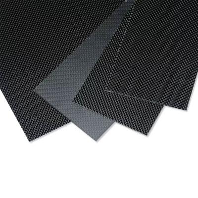 China 100% 3K Tow Plain Weave Carbon Fiber Plate 100mm X 250mm X 1mm Thick for sale
