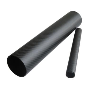 China 14 X 12 X 1000mm Carbon Fiber Tube 3K Roll Wrapped CF Tube for sale