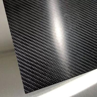China High Gloss 3K Twill Carbon Fiber Sheet Mirror Like Finish for sale