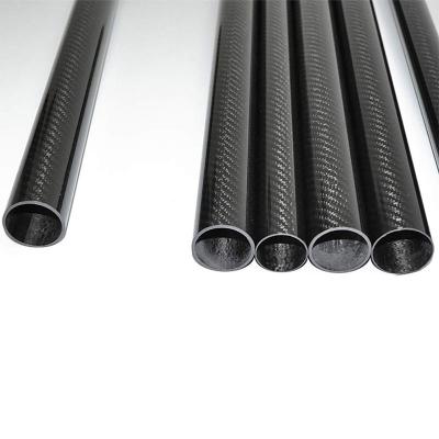 China Tubos de fibra de carbono de enrolamento OEM Tubos de fibra de carbono 3K personalizados de alta qualidade à venda