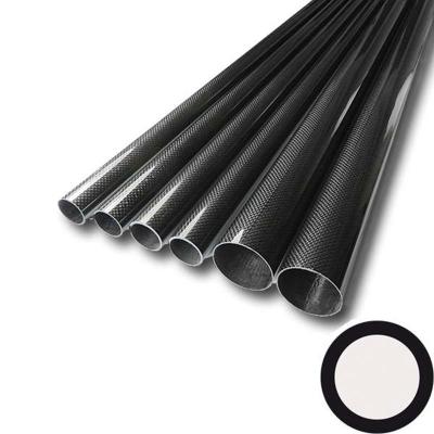 China 100% Customized Size Carbon Fiber Round Tubes Excellent Fatigue Resistance for sale