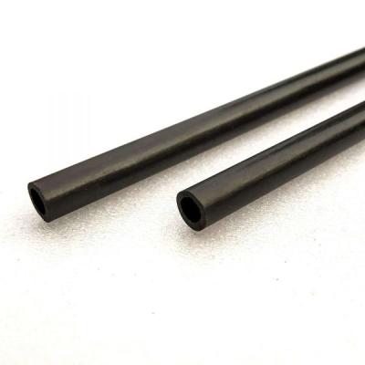 China High Flexibility 100% 3K Carbon Fibre Pultruded Hollow Round Tube 1 Metre Long for sale