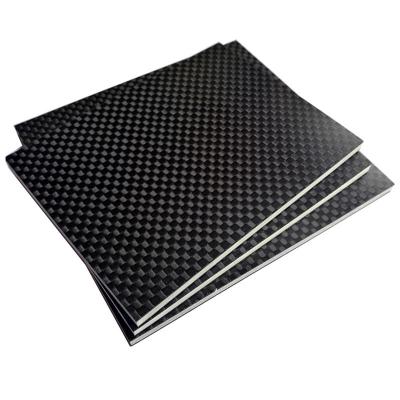 China High Strength Type Customized Heat Resistant Carbon Fiber Sheet 500X500X1mm For Wall Panel for sale