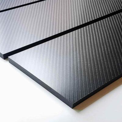 China Twill Weave Mechanical Carbon Fiber Flat Sheet 0.5mm Thickness for sale