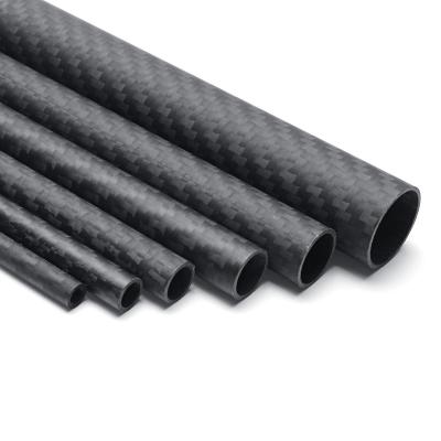 China Industrial Roll Wrapped Prepreg Carbon Fiber Pipe For Telescoping Poles for sale