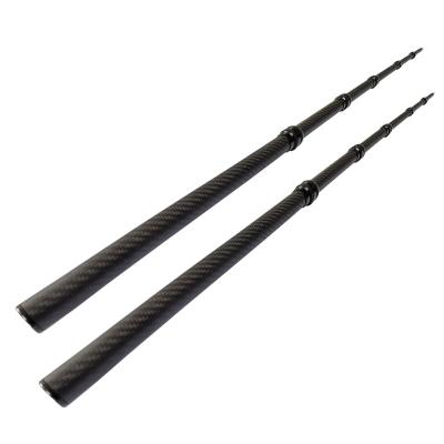 China Quick Clamp Extendable Telescoping Carbon Fiber Tubes Roll Wrapped for sale