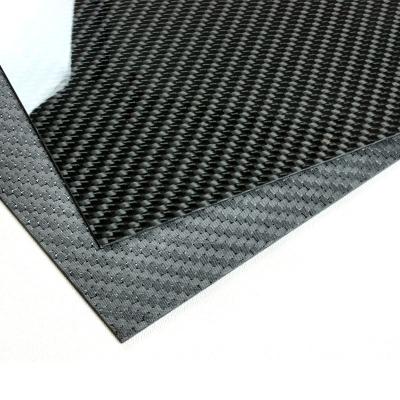 China A sarja da placa 3K da fibra do carbono da resistência de corrosão 2mm tece à venda