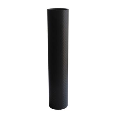 China 12K Oval Twill Plain Carbon Fiber Tube For Cleaning Equipment for sale