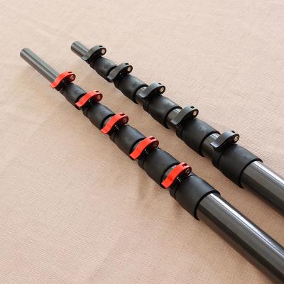 China Straight Plain Glossy Carbon Fiber Telescopic Tubes Rolled Wrapping for sale