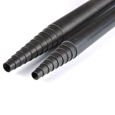 China 3K Twill Glossy Carbon Fiber Telescoping Pole For Window Cleaning for sale