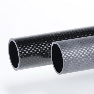 China Flexible CFRP Carbon Fiber Tube High Temperature Resistance Low Aesthetic Impact for sale