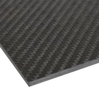 China 3K Plain Weave Carbon Fiber Sheet Glossy Carbon Fiber Plate Board for sale