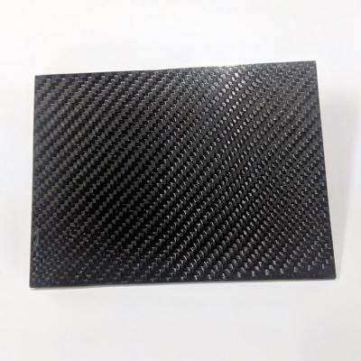 China 3K 100% Twill Carbon Fiber Plate Sheet Matte Surface 2mm Fiber Panel for sale