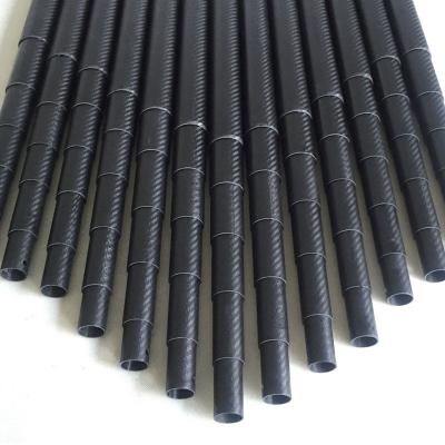 China Rolled Wrapping Retractable Carbon Fiber Tube Flexibility 100% for sale