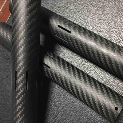 China 3K Plain Round Carbon Fiber Tube Roll Wrapped For RC Airplane for sale