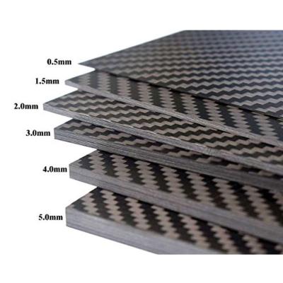 China CNC Cutting 3K Plain Carbon Fiber Plate For Automotive 0.5mm for sale