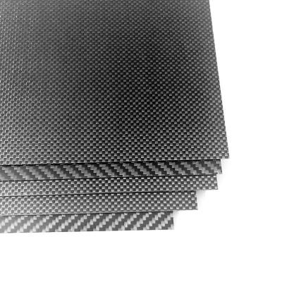 China 0.3mm Flexible Carbon Fiber Board UV Resistant High Gloss Plain for sale