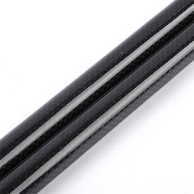 China tubo oco 3K da fibra do carbono de 30mm lustroso para a robótica da automatização industrial à venda