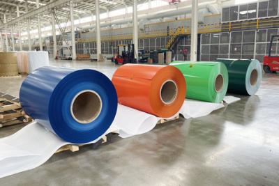China A3105 H16 bobinas de aluminio recubiertas de color bobina PPAL 0,68x1220 mm en venta