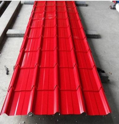 China RMP PPGL RED Galvalume Dx51D 0.35mm Pre Painted Corrugated Roofing Sheets en venta