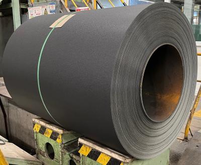 China RAL9005 Black Matt Textured Z275 Galvanized Steel PPGL Colour Coated Sheet for sale