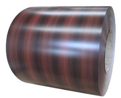 China PVDF Wood Grain Color Coated Aluminum Coil Z Coating 60-200g/M2 for sale