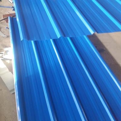 China Painted Corrugated Steel Sheets Wave Roofing Sheet AZ125 S320GD 0.75mm Te koop