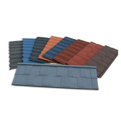 China Colorful Weather Rustproof Shingle Tile Roofing Materials Aluzinc Stone Coated Metal Roofing Tiles for sale