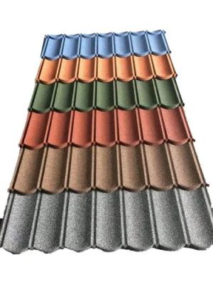 China Construction Material 2023 New Type Popular Roofing Tile Classic Materials Stone Coated Metal Roofing Tile for sale