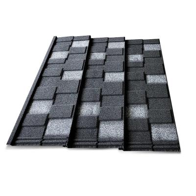 中国 Wind Resistance, Waterproof New Zealand Quality Standard Chinese Natural Stone Coated Metal Roof Tiles 0.35-0.55mm thick 販売のため