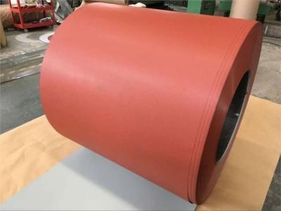 China 275G/M2 Textured Matt Colour Coated Steel Coils 0.125-0.8mm*600-1250mm for sale