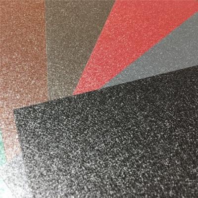 China Plastic film 26 Gauge 3D Wrinkle Textured Cover Anti-Scratch Matte Surface Matt Prepainted Steel Coil 0.12 mm-1.5 mm for sale