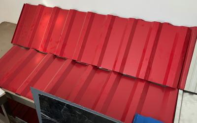 China RAL Color ASTM-A653 Metal Roof Panels Trapezoidal Corrugated Sheet 0.45mm TCT DX51D DX52D DX53D for sale