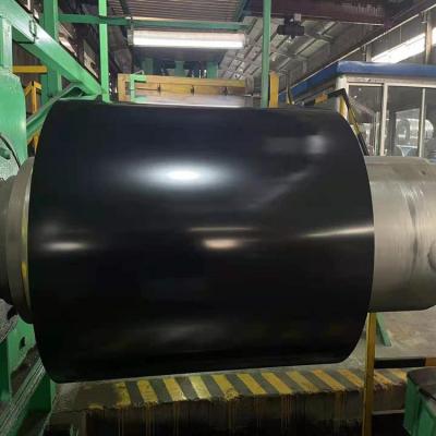 China 40 Years warranty Super-HDP Zinc 275g Pre-Painted Galvanized Steel Beckers Matt RAL9005 Black Corrugated Roof Tile for sale