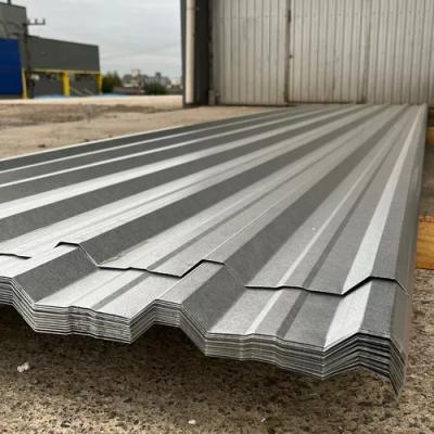 China AZ150 AFP Aluzinc Galvalume Wellmetallfliesen Dachplatten Blech Trapezmetalldach zu verkaufen