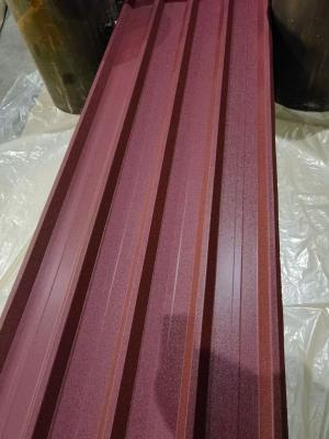 China Matt Surface Metal Roof Sheet 1050mm Corrugated Prepainted Roofing Sheet for sale
