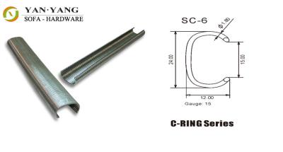 China SC-6 C-Ring series galvanized color furniture staples cheap sofa staples for sale