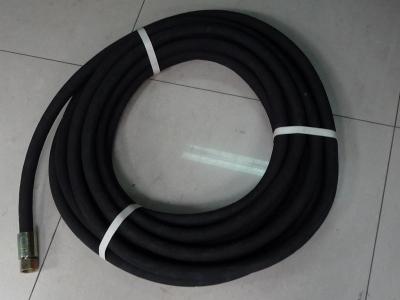 China Orange Polyester Silicone Braided Hose Pipe , ODM Heat Resistant Tube Rubber Hose for sale