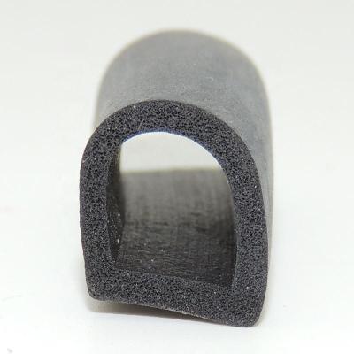 China D Type Foam Rubber Sealing Strip / U Shaped Weather Stripping Door Seal Strip for sale