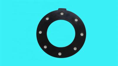 China FKM Silicone Molded Rubber Gaskets , Corrugated Red Rubber Flange Gasket for sale