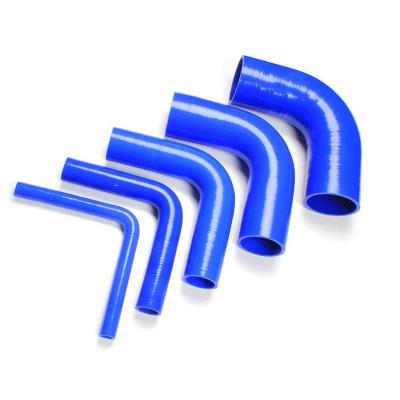 China 135 Degree Silicone Cooling Hoses Reinforced Flexible Braided Flexible Silicone Pipe Coupler for sale