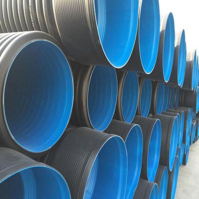 China Perforated Land Corrugated Drain Pipe Polyethylene Plastic for sale